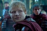 Ed Sheeran as a Lannister solider.