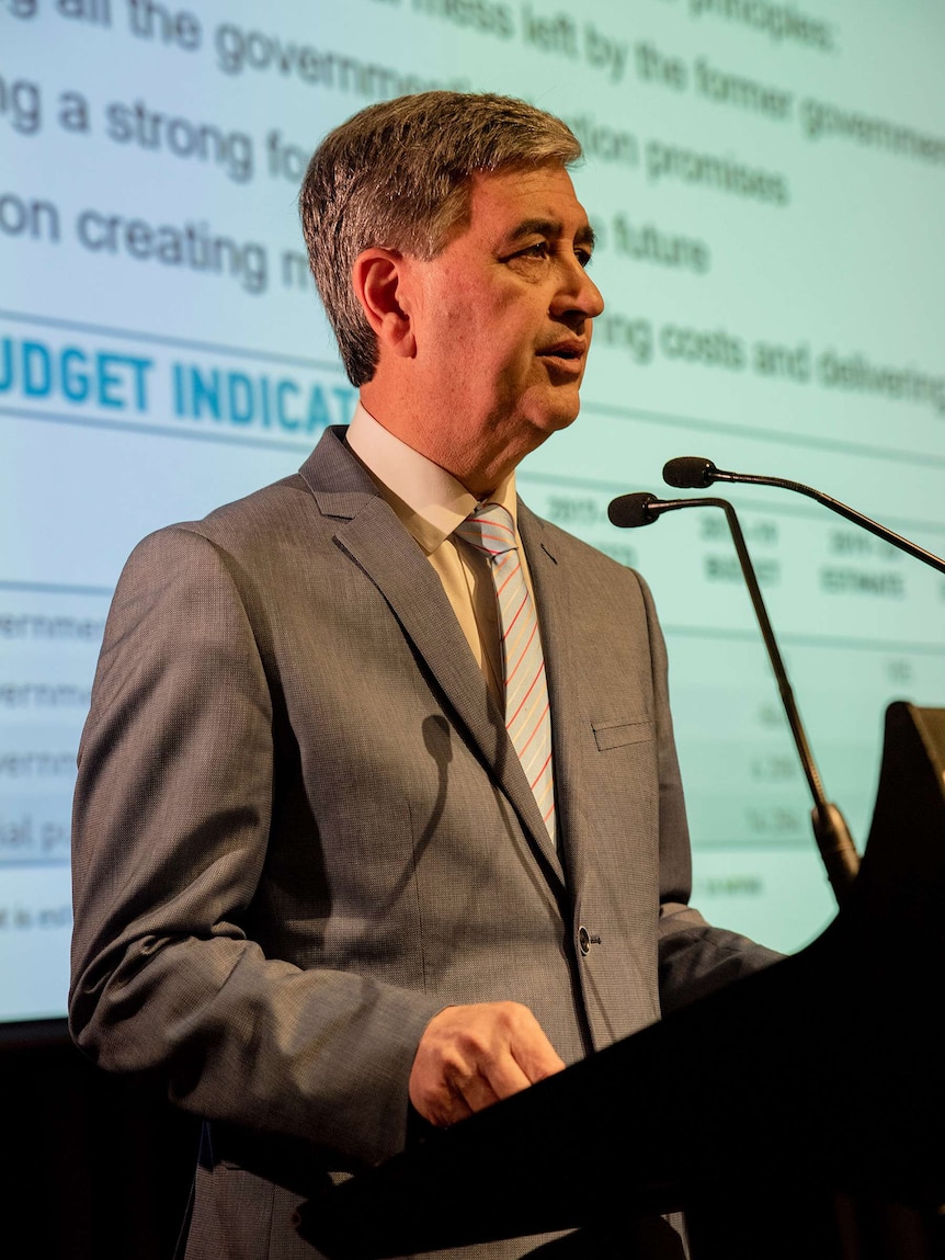 Treasurer Rob Lucas close-up