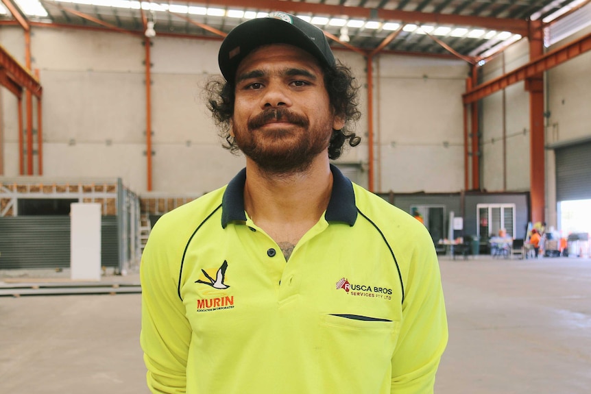 Cyril Rioli in workman's gear