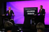 Turnbull and Shorten during leaders debate