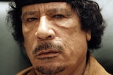 Moamer Gaddafi at the Arab Summit in March 2010.