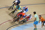 Anna Meares in third place in keirin