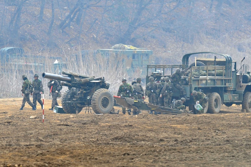 South Korean soldiers