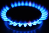 Image of a gas ring burner on a stove