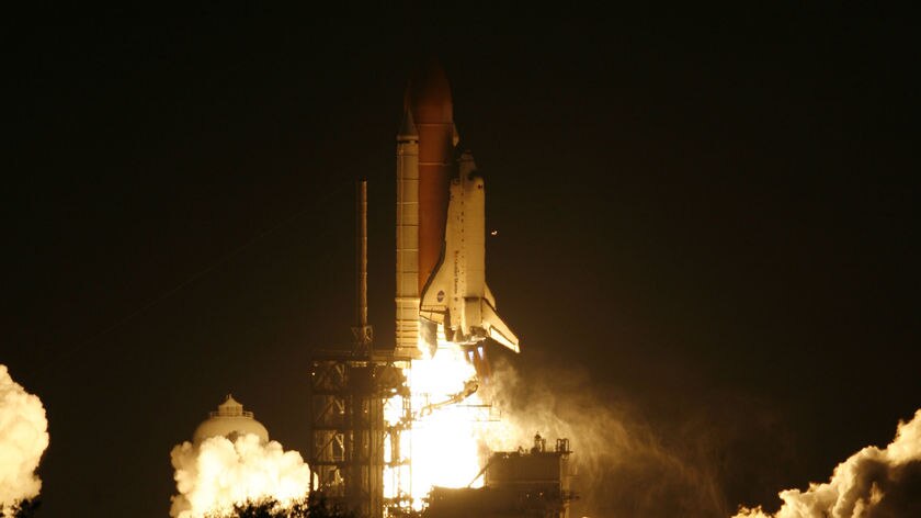 Space Shuttle Endeavour lifts off from launch pad 39A at NASA's Kennedy Space Centre