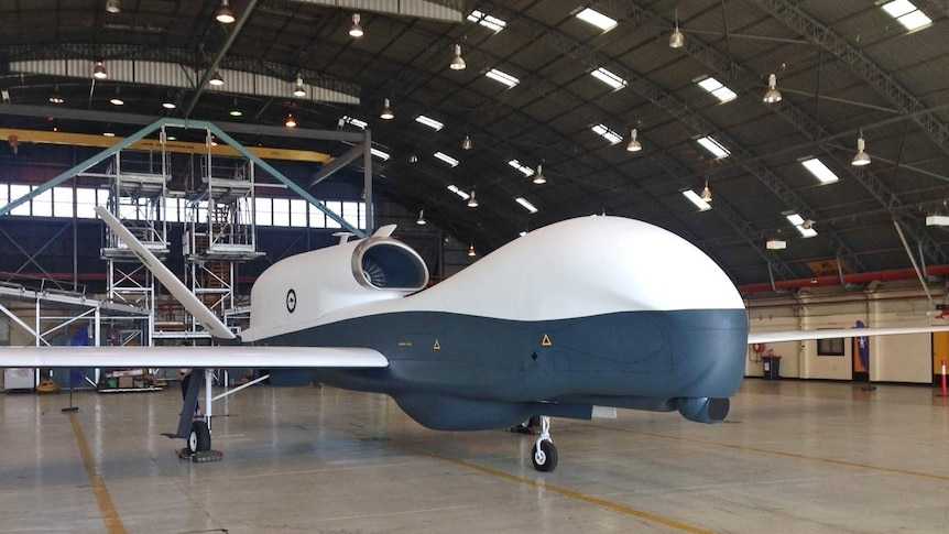A fleet of Triton surveillance drones will be based at the Edinburgh base in northern Adelaide.