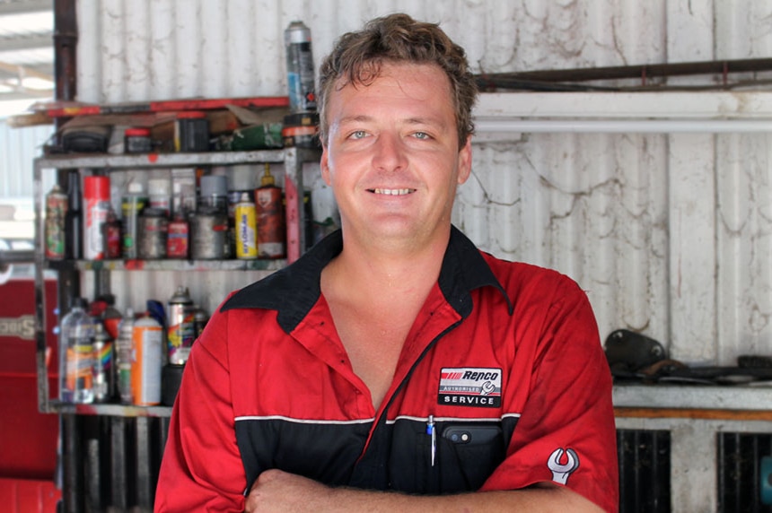 Mount Isa mechanic Laurence Vanderveen is preparing for breakdowns.