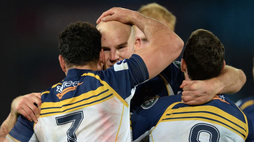 Brumbies' Moore celebrates semi-final win over Bulls