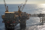 An oil platform in Bass Strait