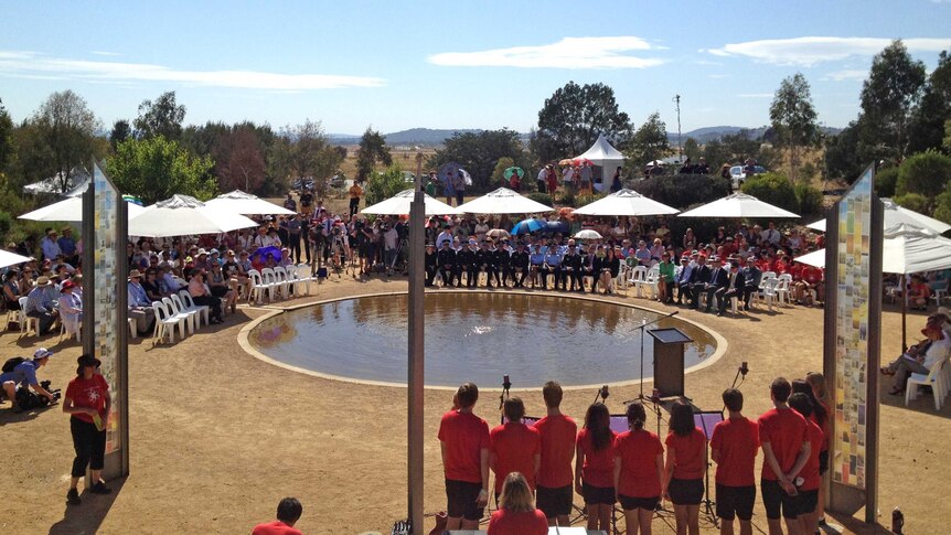 Hundreds of people have attended the commemorative service at the ACT Bushfire Memorial.
