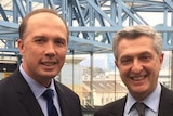 Peter Dutton and Filippo Grandi