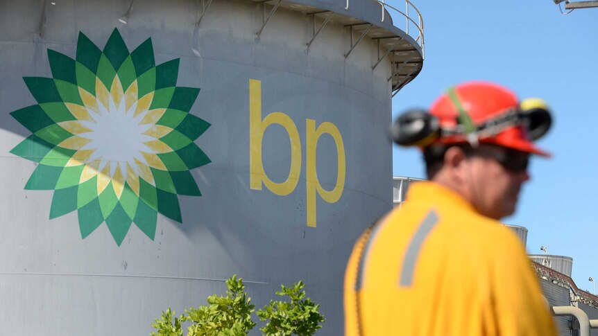 The Bulwer Island BP oil refinery in Brisbane