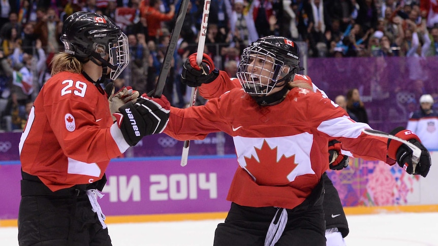 Canada wins women's ice hockey gold