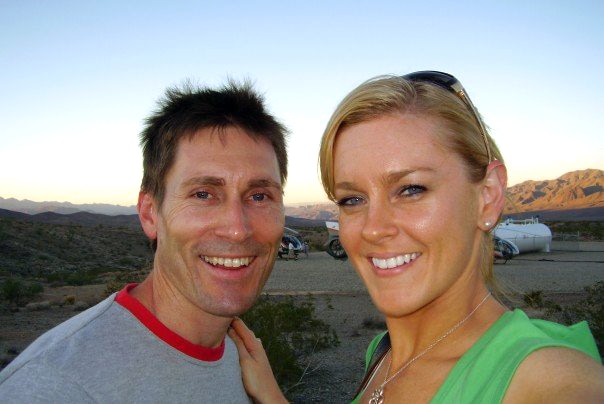 Onetime senior banking watchdog manager Lyndon Kingston and his wife Anna in Nevada in 2007.
