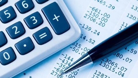 Calculator and documents as consumers seek debt agreements
