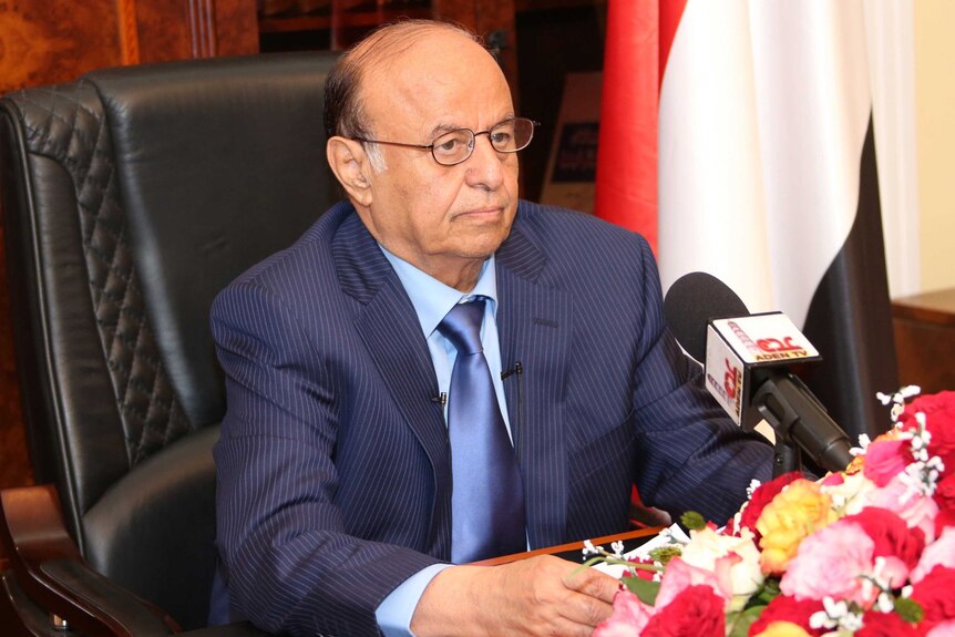 Yemeni president Abedrabbo Mansour Hadi