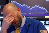 A worried Wall Street trader