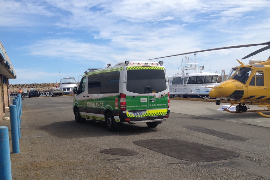 Two Rocks rescue ambulance arrives