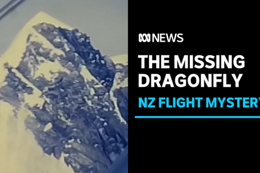 The Missing Dragonfly, NZ Flight Mystery: Image of mountain top covered in snow from 1962. 