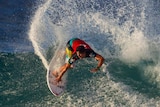 Gabriel Medina surfing at Snapper Rocks