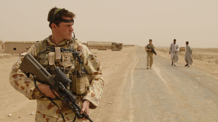 Australian soldiers on patrol in Iraq