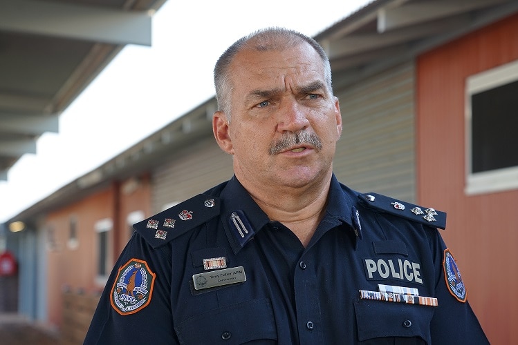 A photo of Commander Tony Fuller at the Berrimah Police Station.