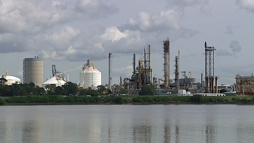 Orica's Kooragang Island ammonium nitrate plant in Newcastle which has had several pollution incidents.