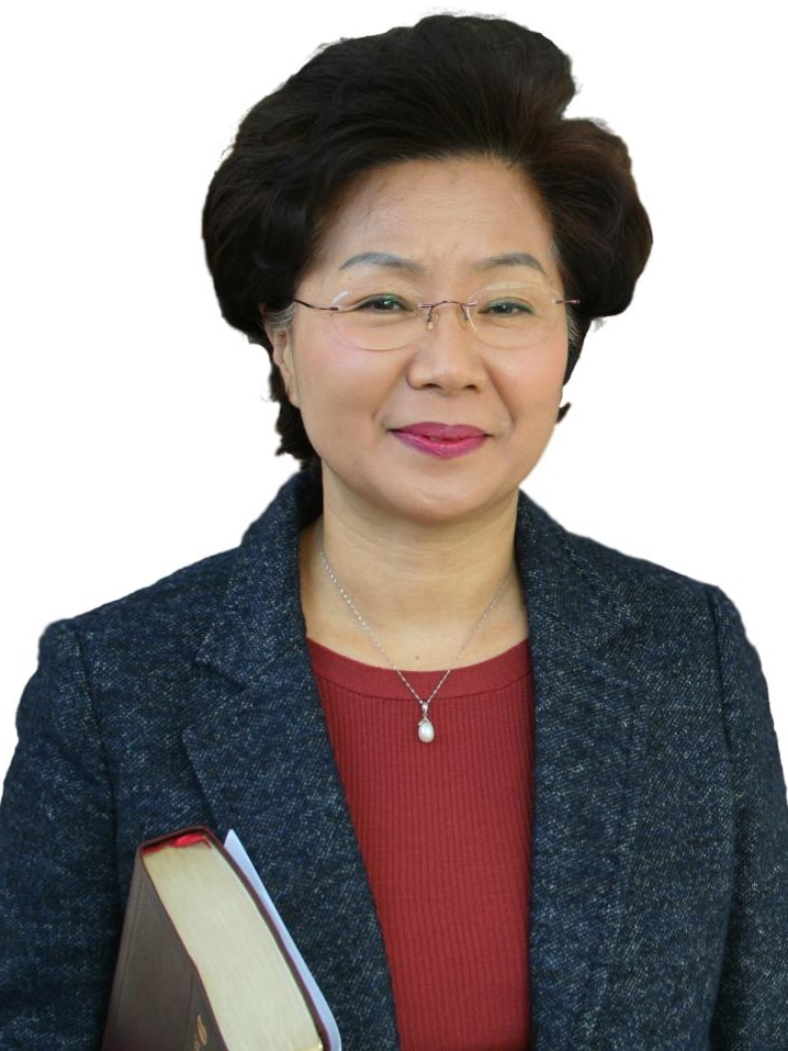 A portrait of Shin Ok-ju.