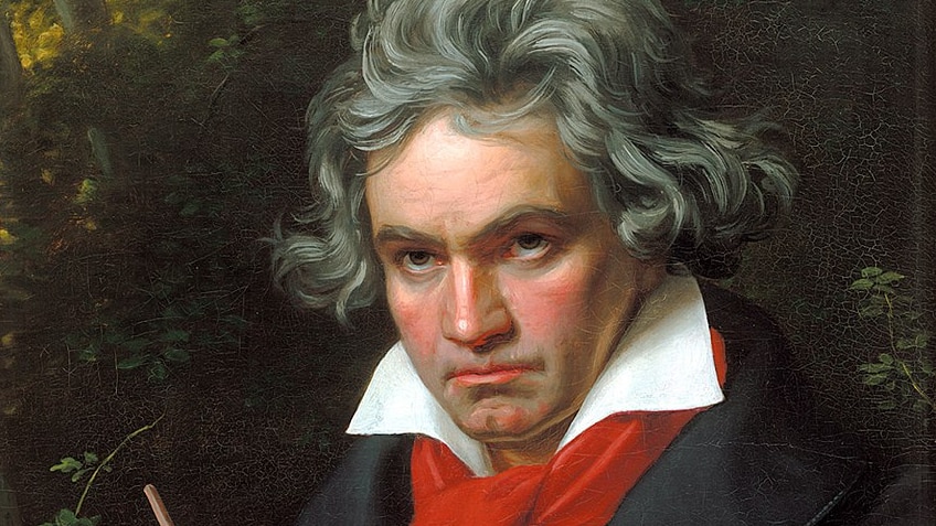 Portrait of Ludwig van Beethoven by Joseph Karl Stieler from 1820.