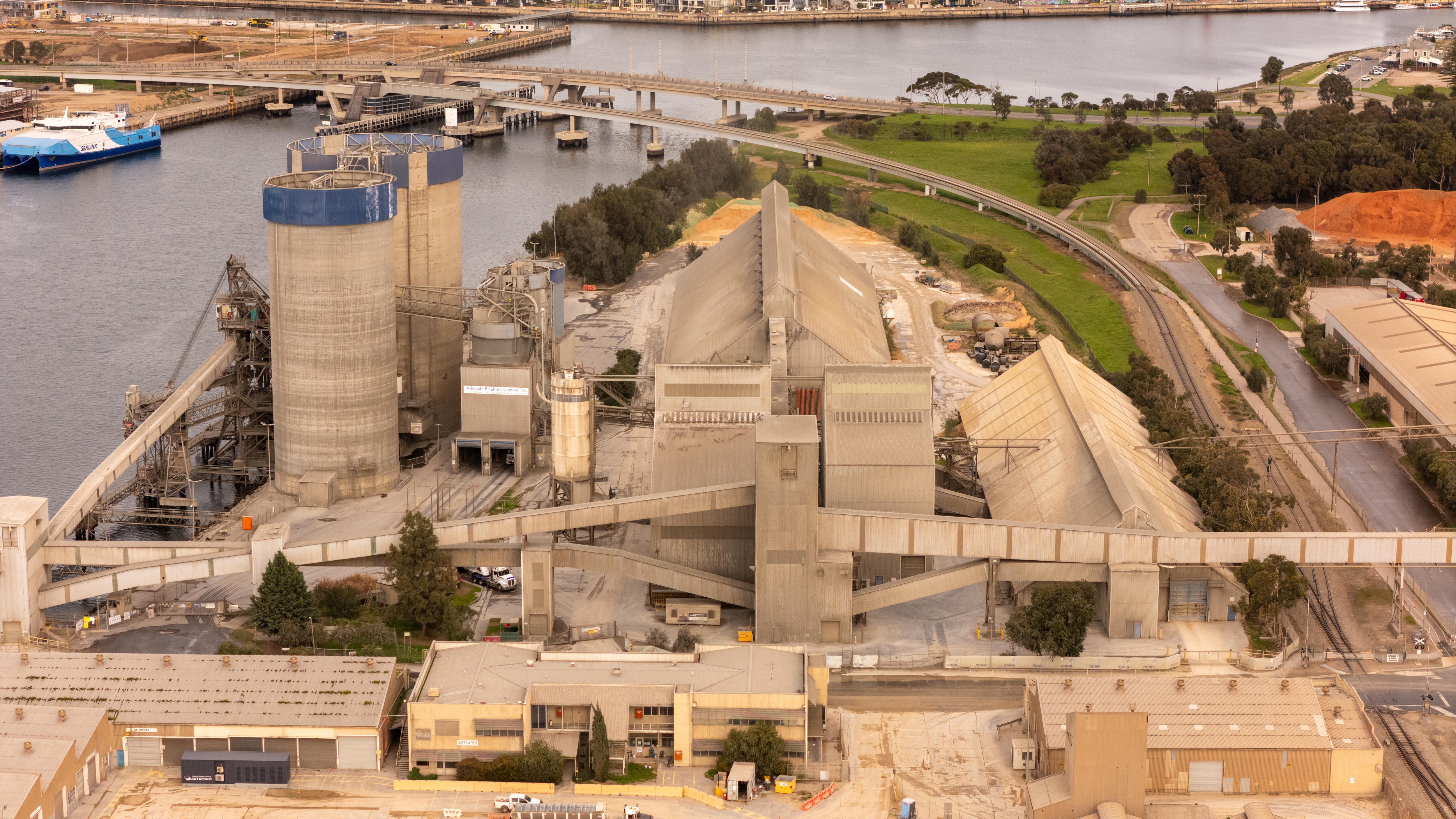 Adbri cement factory side of Lefebvre Peninsula.