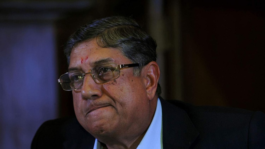 President of the Board of Control for Cricket in India (BCCI), N. Srinivasan