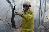 A Queensland Fire and Rescue crew member