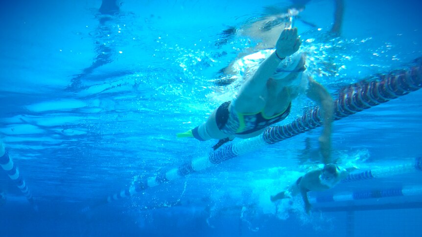 Australia's paralympic swim team in training