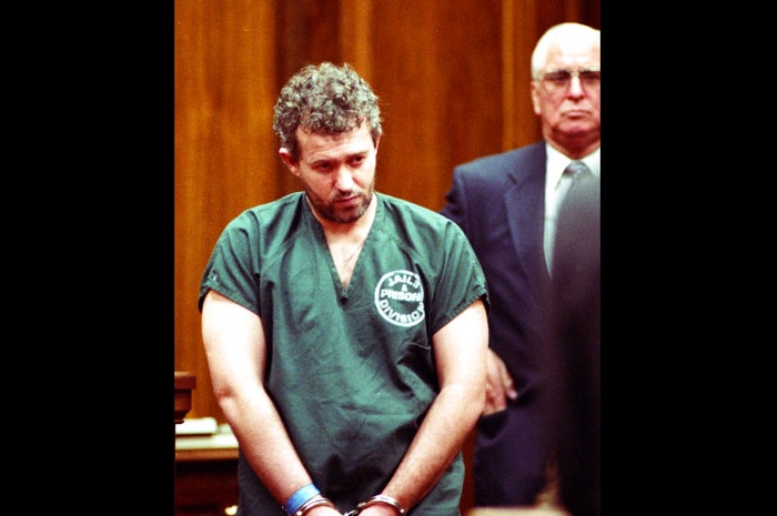 Former English soccer coach Barry Bennell appears in a Florida courtroom on June 23, 1995.