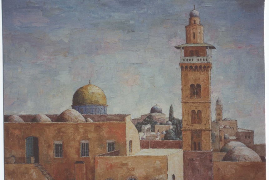 Painting of the Palestinian town Nablus