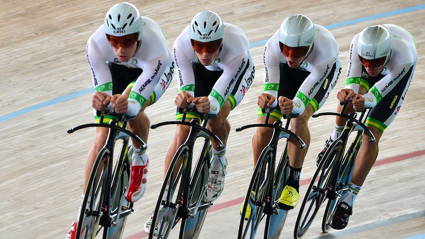 Australia wins team pursuit gold at world cycling championships