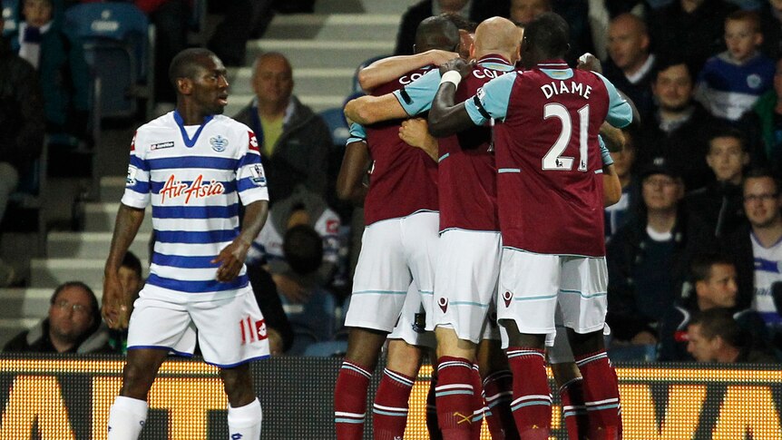 West Ham sinks West Ham picked up its first victory away from home while keeping QPR winless this season.