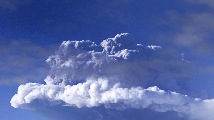 The eruption sent a plume of smoke and ash as high as 20 kilometres into the sky.