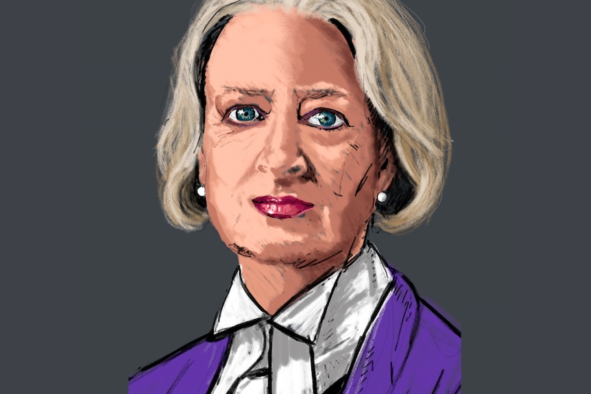 Judge Meryl Sexton mock court sketch.