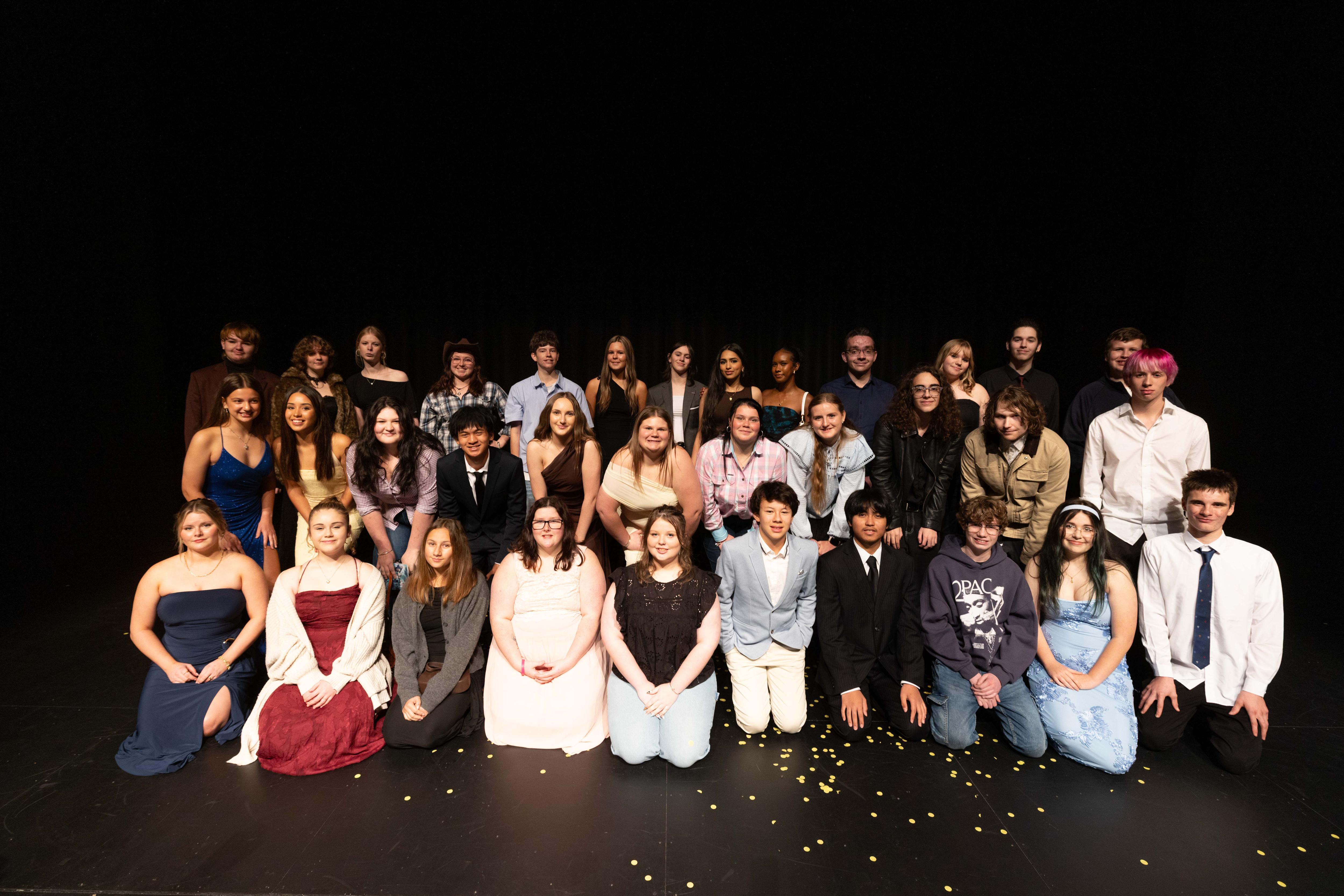 A group of young people on a stage