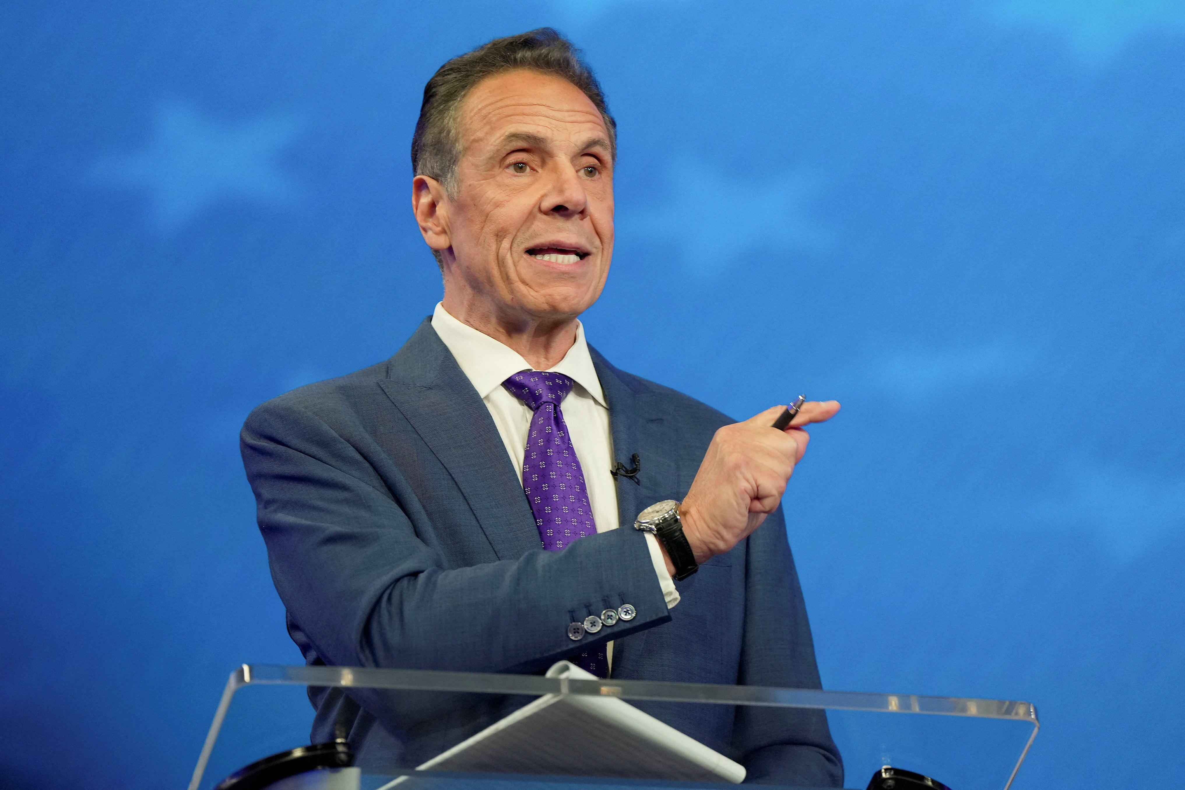 A man in a suit and tie.