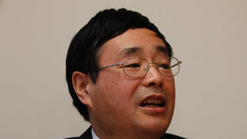 Chen Ziming at a news conference in Sydney in 2008