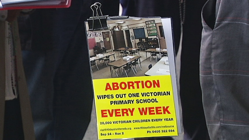 Melbourne abortion clinic protest