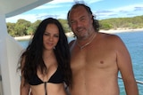 Violetta and Tony Esposito on  board their luxury yacht