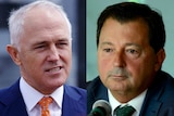 Composite image of Malcolm Turnbull and David Peever