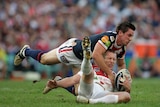 Out for revenge... Mitchell Pearce and the Roosters have already suffered two losses to the Dragons this year