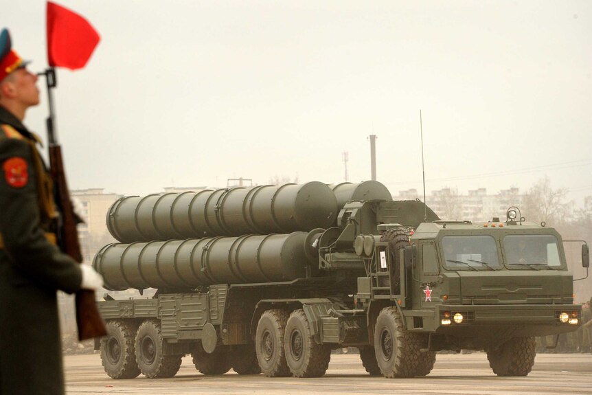 S-300 PMU2 Favorit surface-to-air missile system.