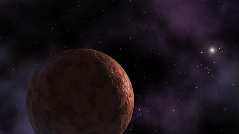 Artist's visualization of planet-like object Sedna