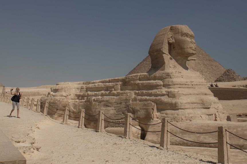 The empty area near the sphinx