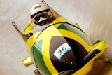 The Jamaican bobsleigh team competes at the 2002 Winter Olympics